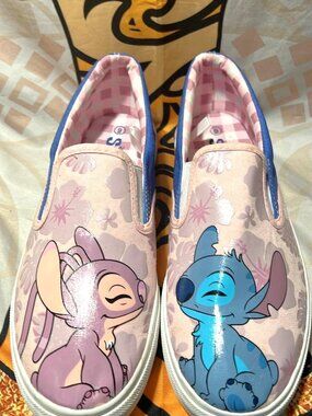 Disney Lilo & Stitch Slip‑On Shoes | Ground Up | Stitch & Angel | Size 9